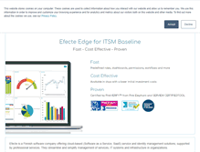 Tablet Screenshot of efecte.com